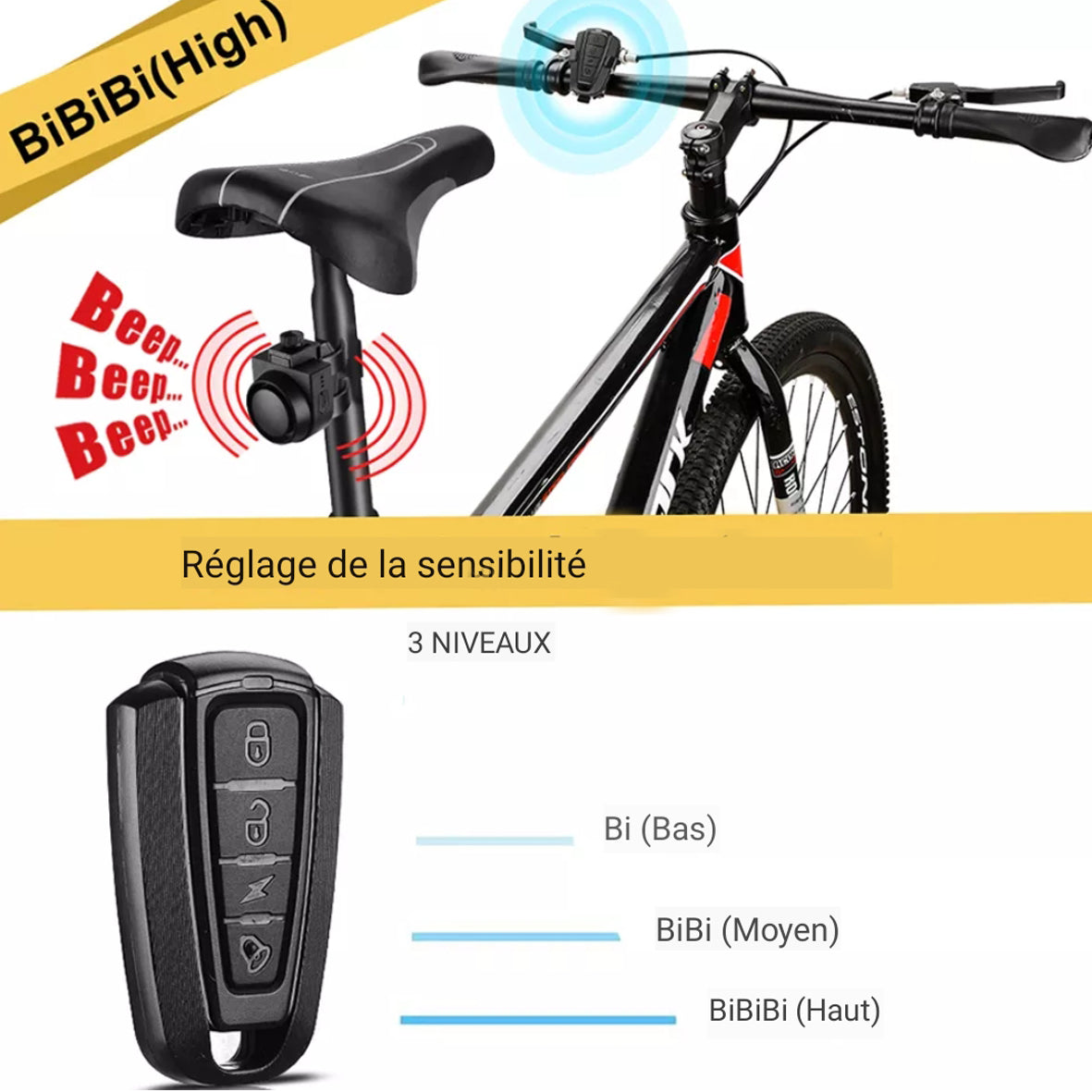 Alarme pour vélos et trottinettes électriques